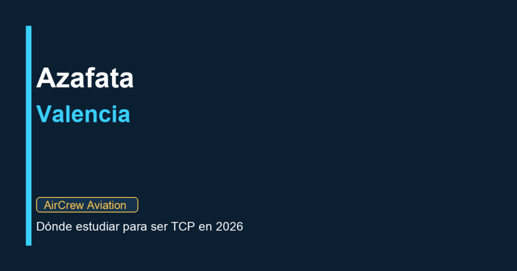 curso azafata de vuelo precio en Valencia