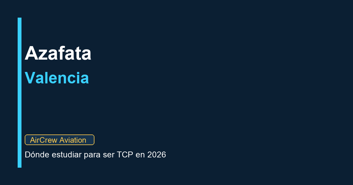 curso azafata de vuelo precio en Valencia